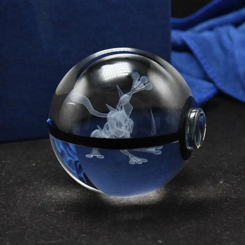 3D Crystal Pokémon Ball Lamp – LED Night Light