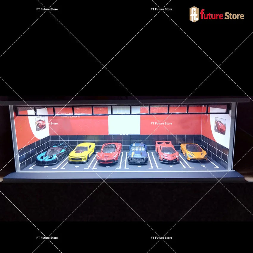 LED Garage Diorama Display