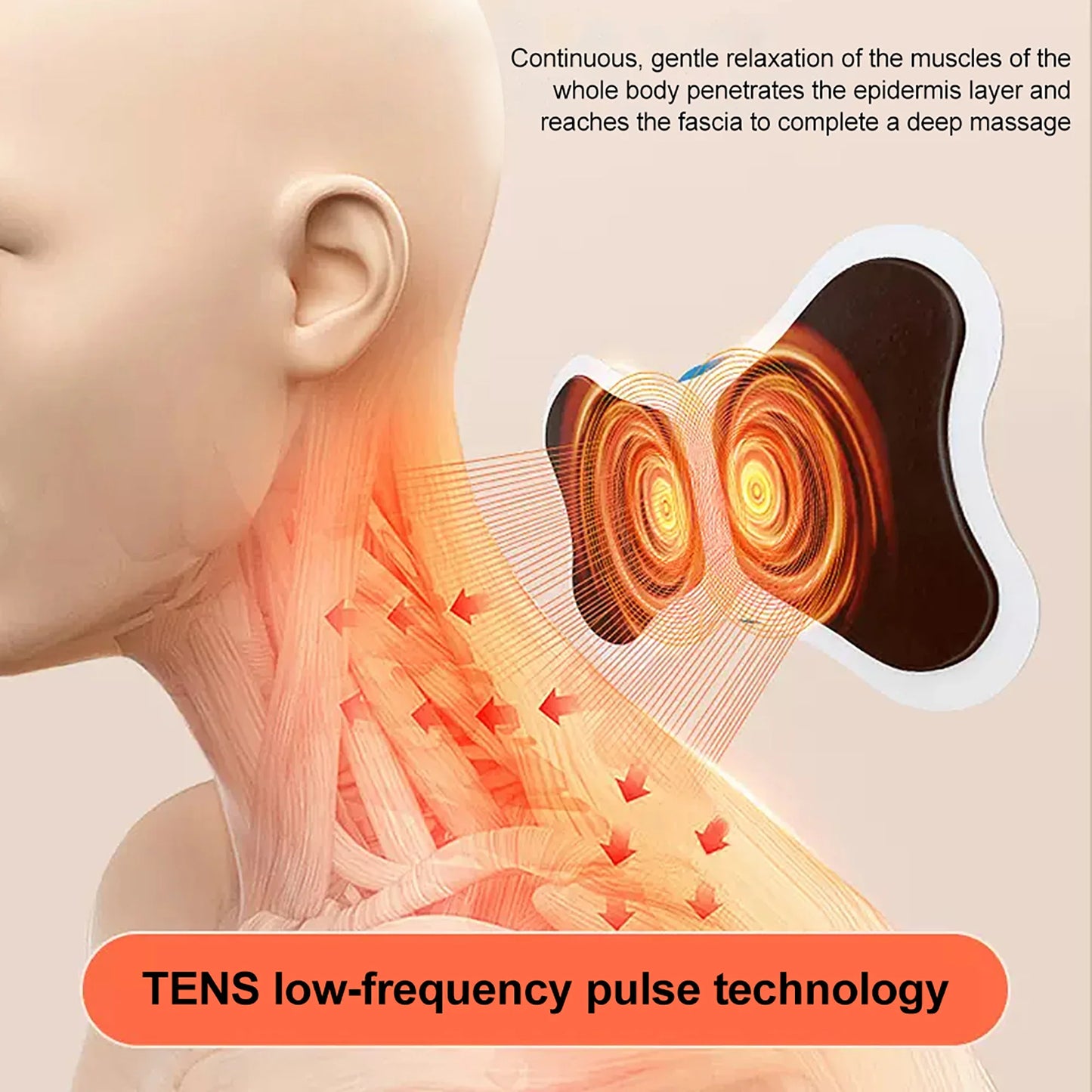 Mini Electric Neck Massager – Wireless & Portable Relief