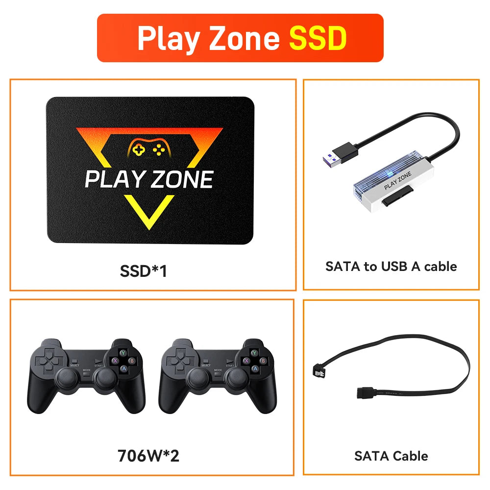 Playzone 1TB – Retro Emulator SSD (16,000+ Games) for PS5/PS4/PS3/Xbox/Switch/Wii/Wii U