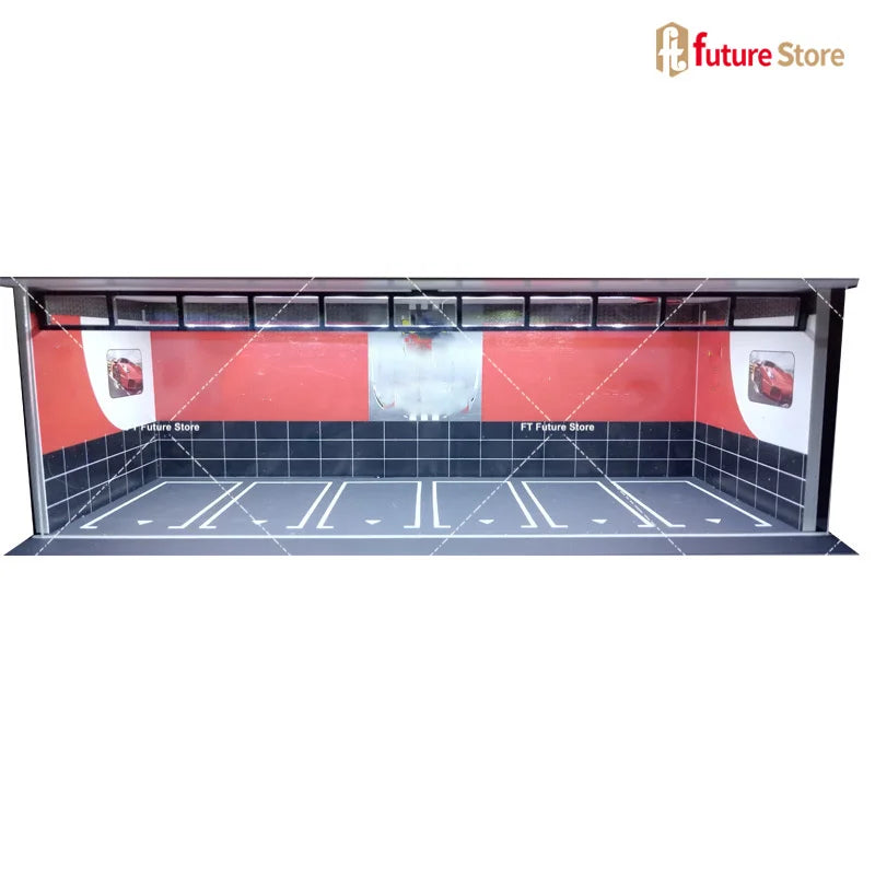 LED Garage Diorama Display