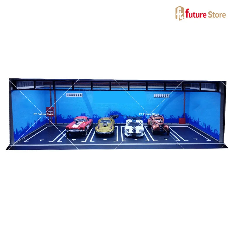 LED Garage Diorama Display