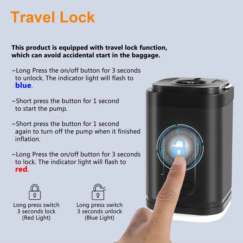 AirMate™ Wireless Air Pump – Inflate & Deflate Anywhere, Anytime!