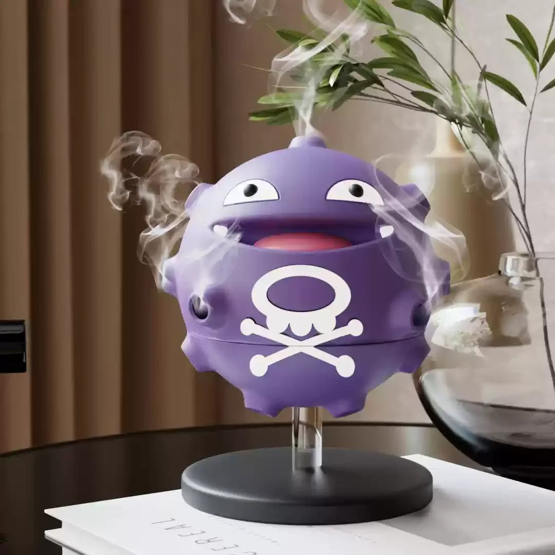 Koffing-Inspired Dual Gas Grenade Incense Burner & Ashtray