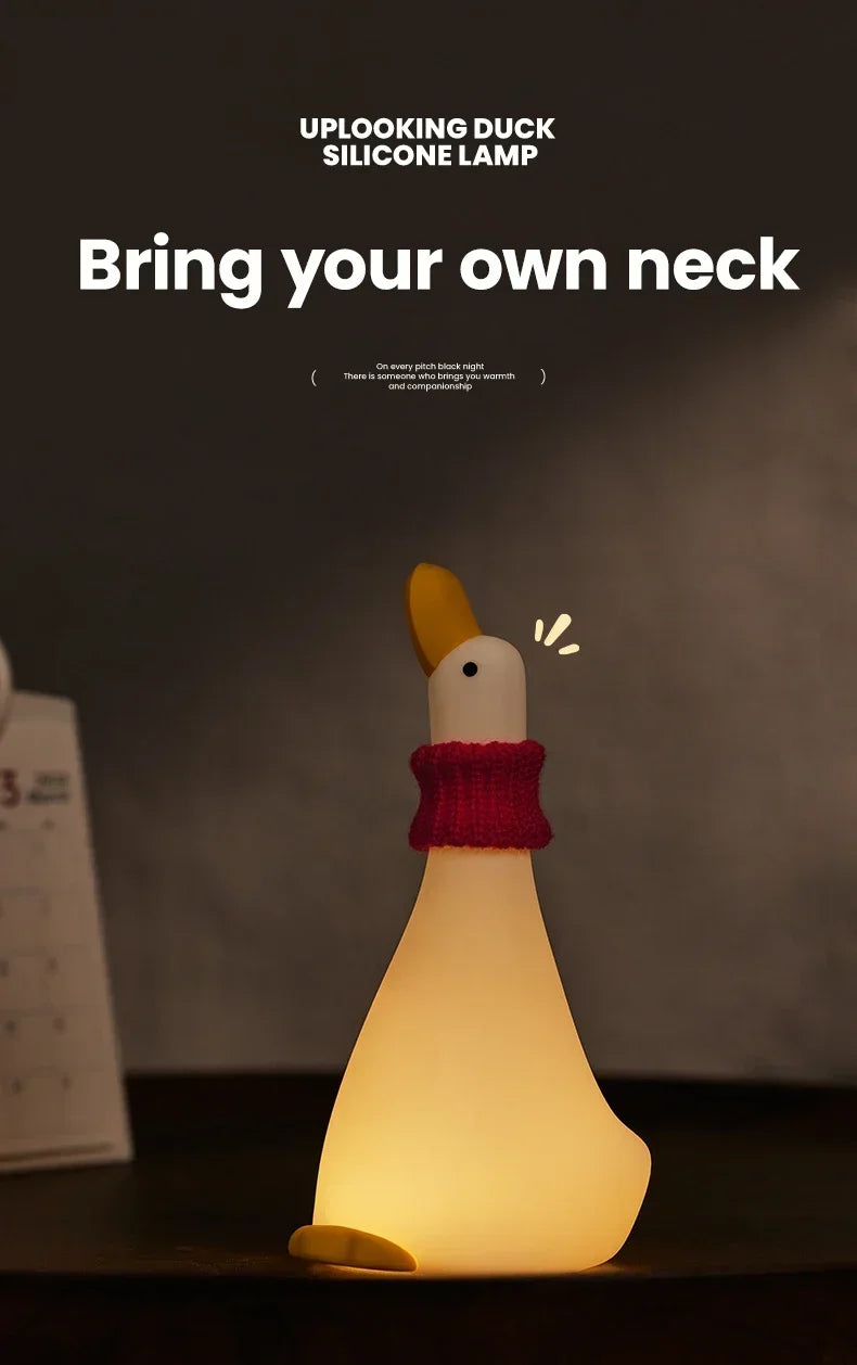 Cute Duck Silicone Patting Lamp