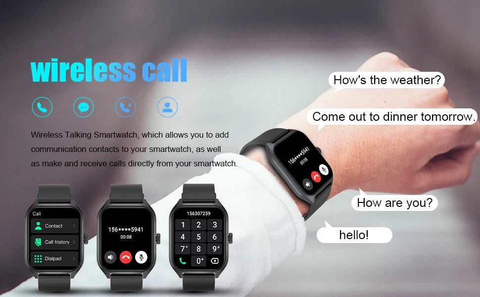 ⌚ AI Smartwatch with HD Display – Style Meets Intelligence 🤖🔥