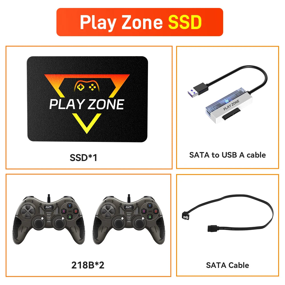 Playzone 1TB – Retro Emulator SSD (16,000+ Games) for PS5/PS4/PS3/Xbox/Switch/Wii/Wii U