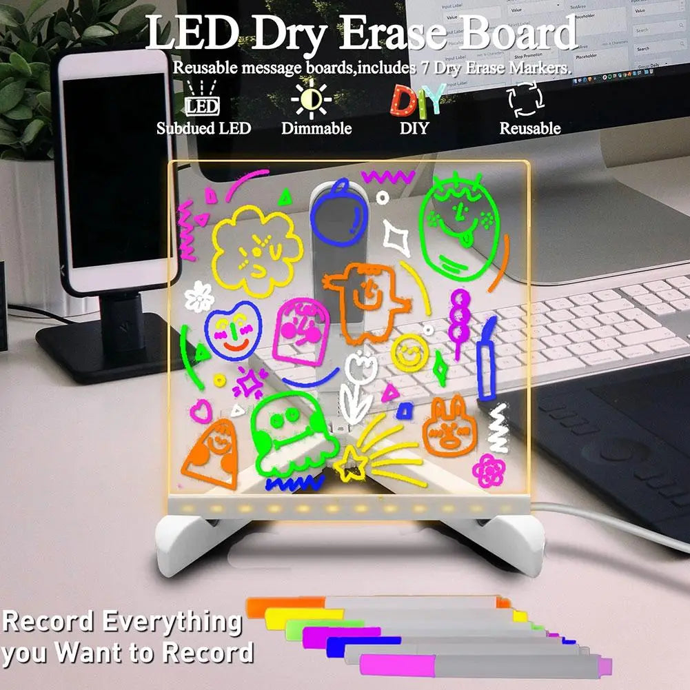 LED Erasable Message Board – Fluorescent Writing Display