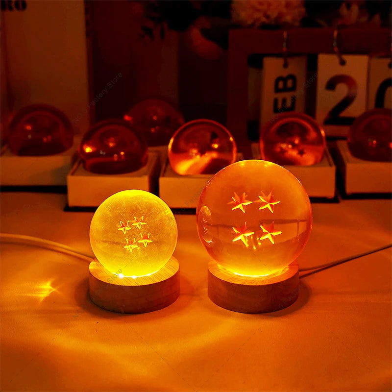 Dragon Ball LED Crystal Lamp – Shenron Wish Balls