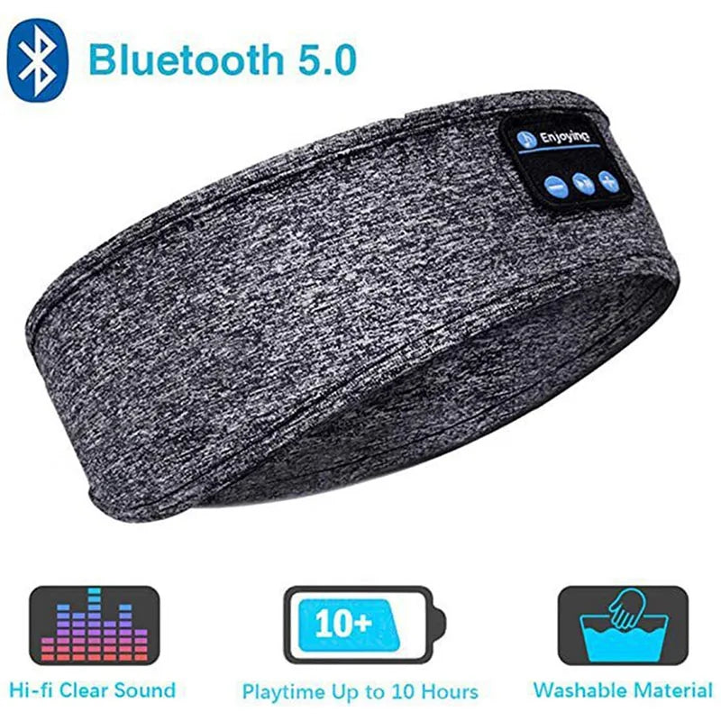 Wireless Sleep Headband – Bluetooth Headphones & Eye Mask in One!