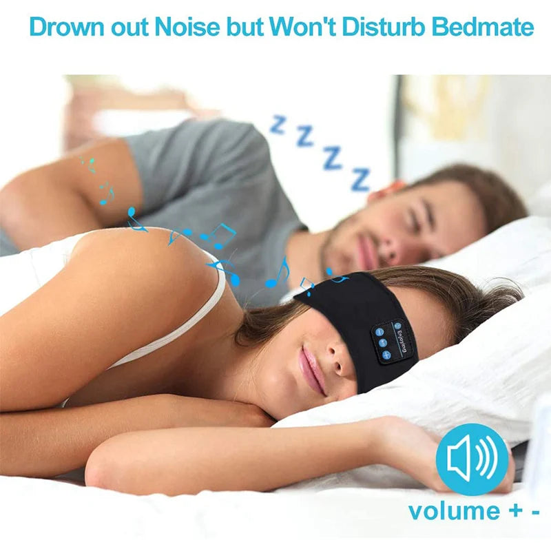 Wireless Sleep Headband – Bluetooth Headphones & Eye Mask in One!