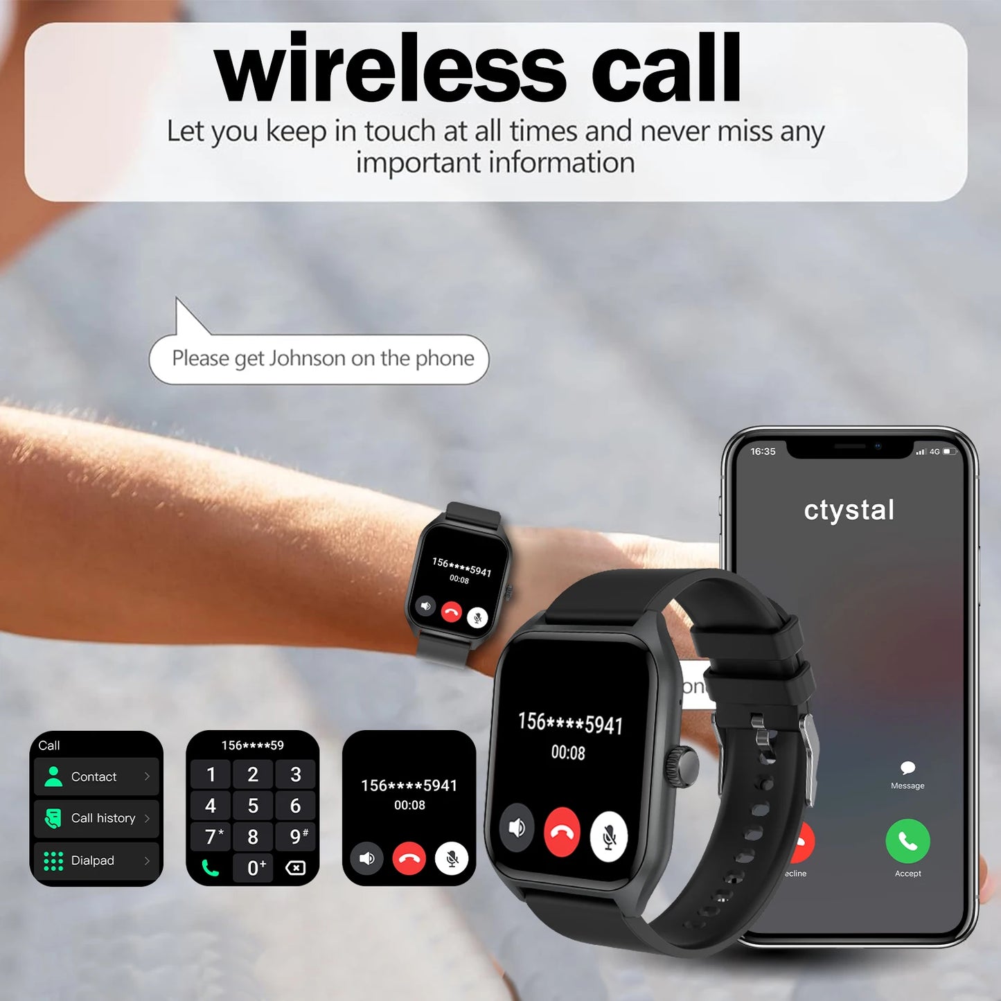 ⌚ AI Smartwatch with HD Display – Style Meets Intelligence 🤖🔥