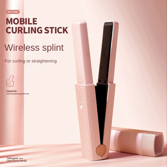 Wireless Hair Straightening Stick – Portable & Curl-Ready