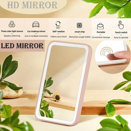 🌟 3-Color LED Vanity Mirror – Your Makeup, Your Light 💄✨