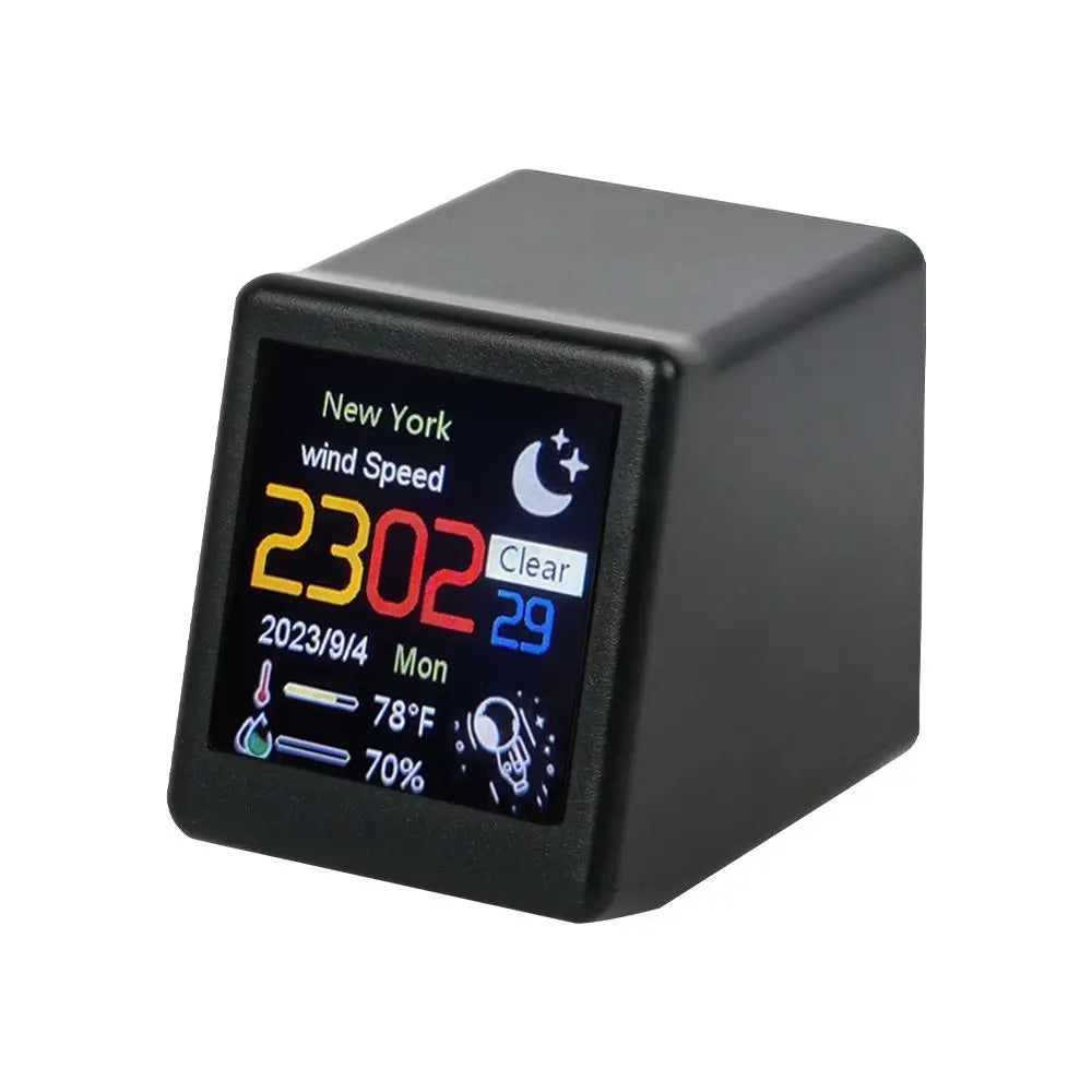 Smart WiFi Weather Station – Digital Alarm Clock & Temperature Display