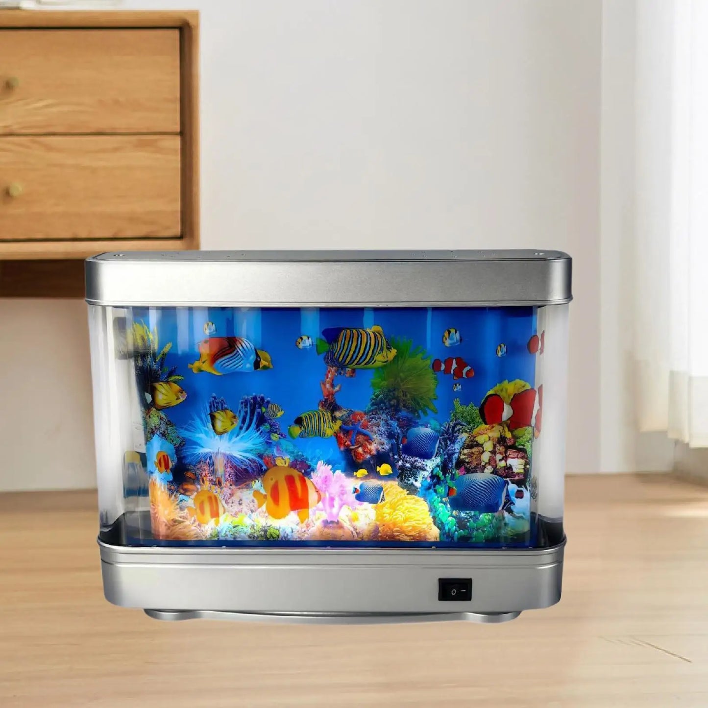 AquaGlow Mood Lamp – Tropical Aquarium Night Light