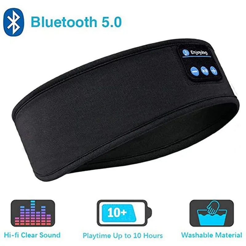 Wireless Sleep Headband – Bluetooth Headphones & Eye Mask in One!