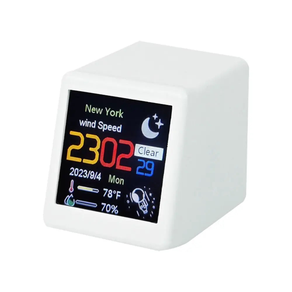 Smart WiFi Weather Station – Digital Alarm Clock & Temperature Display
