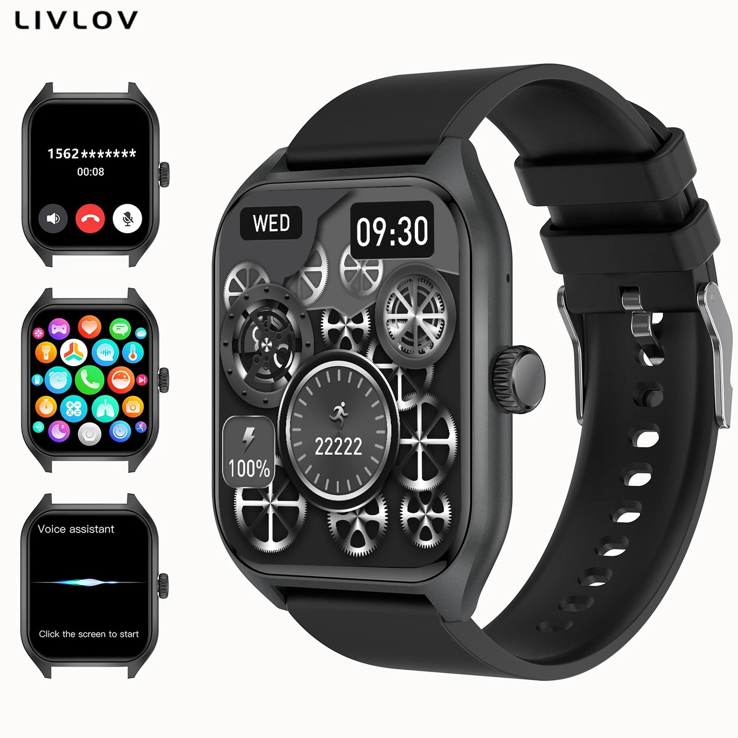 ⌚ AI Smartwatch with HD Display – Style Meets Intelligence 🤖🔥